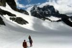 Abstieg ber den Scerscen Gletscher
