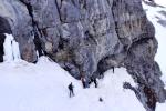 Steile Passage unterhalb der Lämmerenhütte
