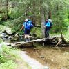 Bachberquerung auf einfacher Brcke
