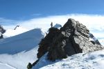 Blick vom Schwarzhorn zur Regina Margherita Htte
