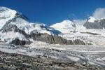 Blick ber den Grenzgletscher zum Castor
