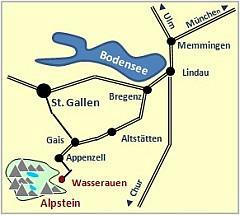 Skizze Anfahrtbeschreibung