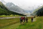 Start am Hotel Roseggletscher
