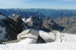 Blick ber den Scerscen Gletscher
