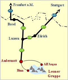 Skizze Anfahrtbeschreibung