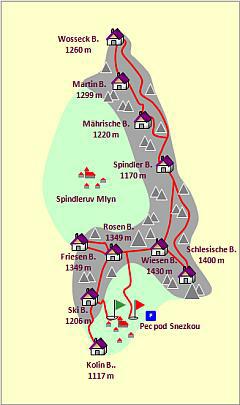 Skizze zum Tourenverlauf