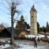 An der Stabkirche in Karpacz