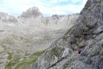 Ausgesetzte Passage unterhalb der Hermannskarspitze
