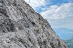 Ausgesetzte Passage unterhalb der Hermannskarspitze
