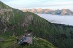 Blick von der Terrasse der Htte
