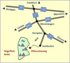 Skizze Anfahrtbeschreibung