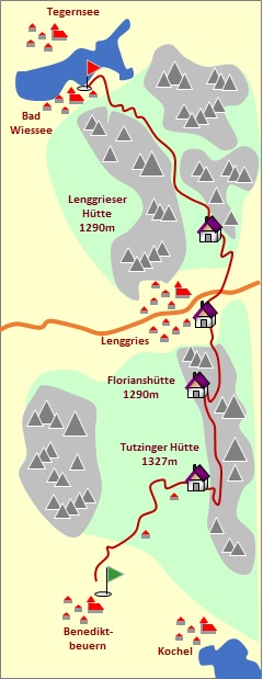Skizze zum Tourenverlauf Skizze zum Tourenverlauf