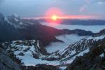 Sonnenuntergang im Wetterstein
