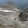 Klettersteig mit Blick zur Htte
