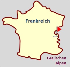Landkarte Frankreich