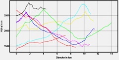 Hhenprofil zum Tourenverlauf