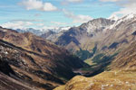 Blick in das Pfossertal zum Eishof
