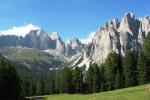 Blick zum Rosengarten von der Campedie
