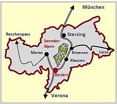 Skizze Anfahrtbeschreibung