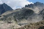 Blick zum Rifugio E. Questa