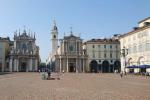 Die Piazza San Carlo mit ihren Zwillingskirchen
