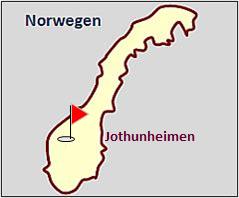 Landkarte Norwegen