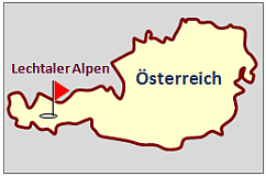 Landkarte sterreich