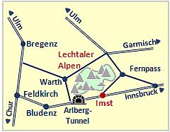 Skizze Anfahrtbeschreibung