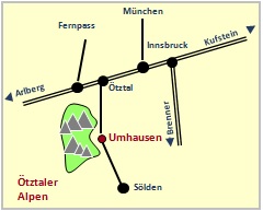 Skizze Anfahrtbeschreibung