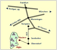 Skizze Anfahrtbeschreibung