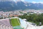 Blick von der Schanze am Berg Isel
