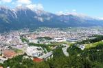 Blick von der Schanze am Berg Isel
