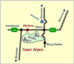 Skizze Anfahrtbeschreibung