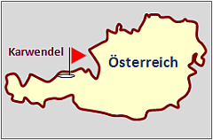 Landkarte sterreich