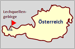 Landkarte sterreich