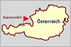 Landkarte sterreich