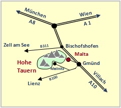 Skizze Anfahrtbeschreibung