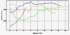 Hhenprofil zum Tourenverlauf