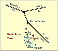 Skizze Anfahrtbeschreibung