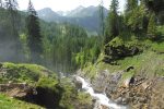 Blick vom Wasserfall zur Gnadenalm
