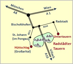 Skizze Anfahrtbeschreibung