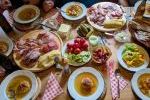Abendessen in der Eberhandlhtte