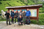 Wandergruppe am Start
