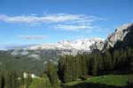 Blick von der Terrasse zum Dachstein