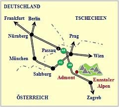 Skizze Anfahrtbeschreibung