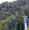 Fahrt mit der Zipline
