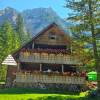 Blick zur Logarski Hütte

