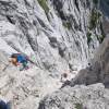 Einstieg in den Klettersteig
