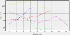 Hhenprofil zum Tourenverlauf