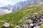 Blick Glacier des Outletts de Gaube
